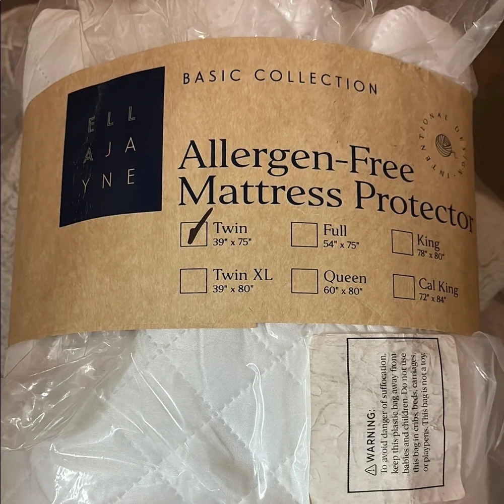 hotel collection White Allergen-Free Mattress Protector